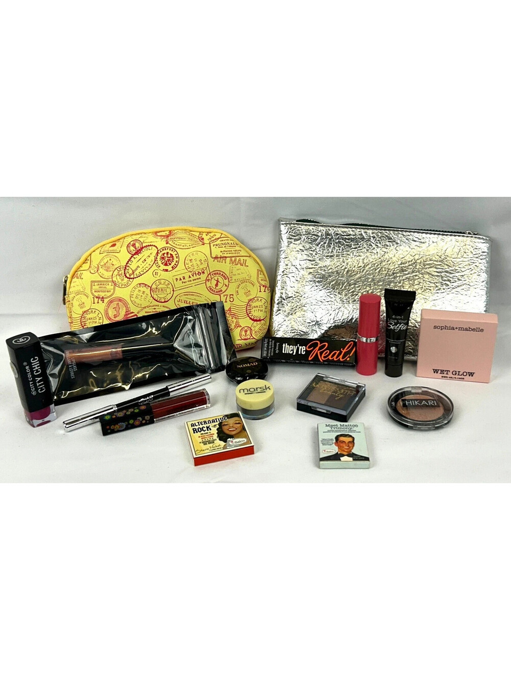 Ipsy Beauty Supplies, Make-Up & 2 Make-Up Bags Lot
